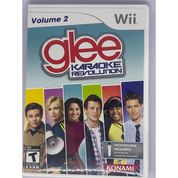 Glee Karaoke Revolution Volume 2 (Nintendo Wii) Includes Manual - Picture 1 of 3